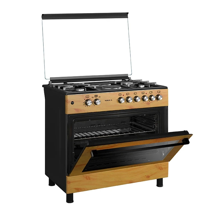 MAXI GAS COOKER 60*90 (4+2) WOOD 60 CM * 90 CM