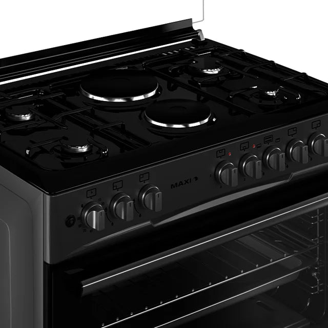 MAXI GAS COOKER 60*90 (4+2) BLACK GREY