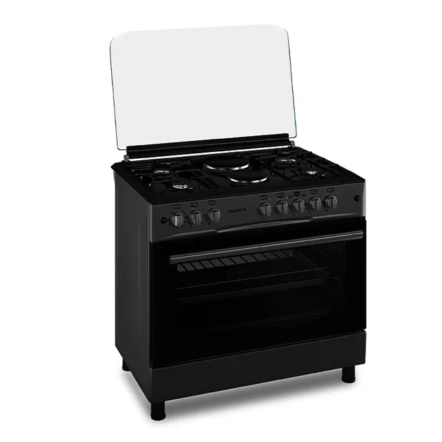 MAXI GAS COOKER 60*90 (4+2) BLACK GREY