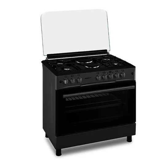MAXI GAS COOKER 60*90 (4+2) BLACK GREY
