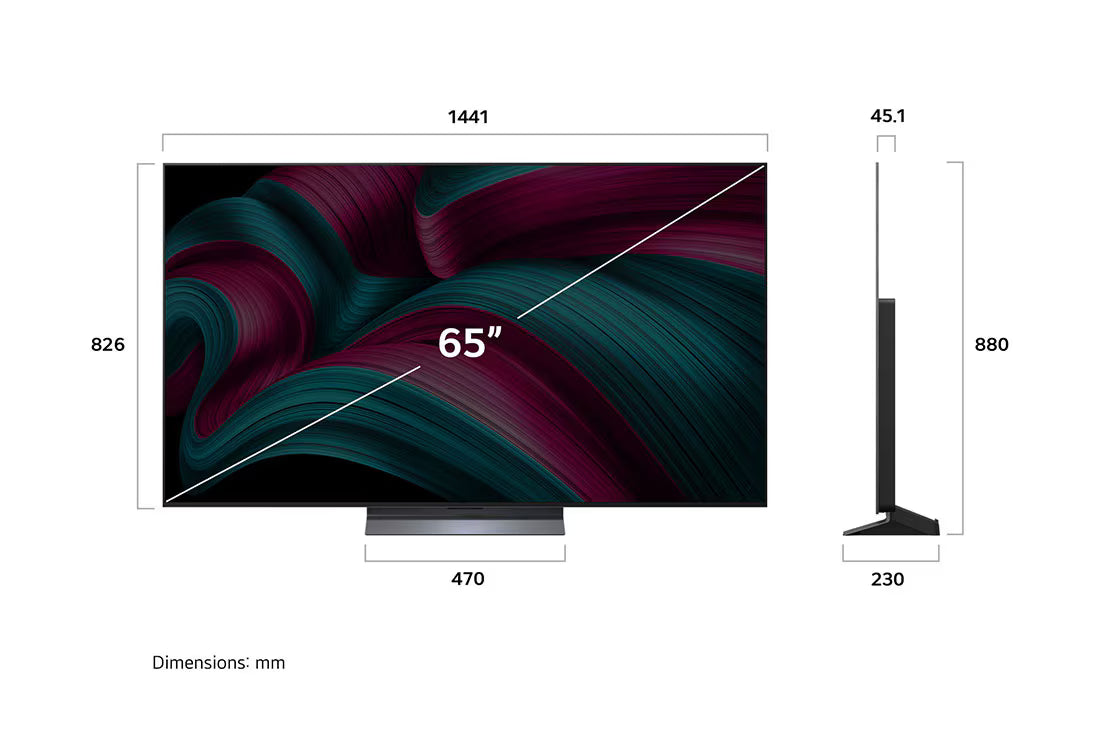 LG TV65C56 65 inch OLED AI THINQ