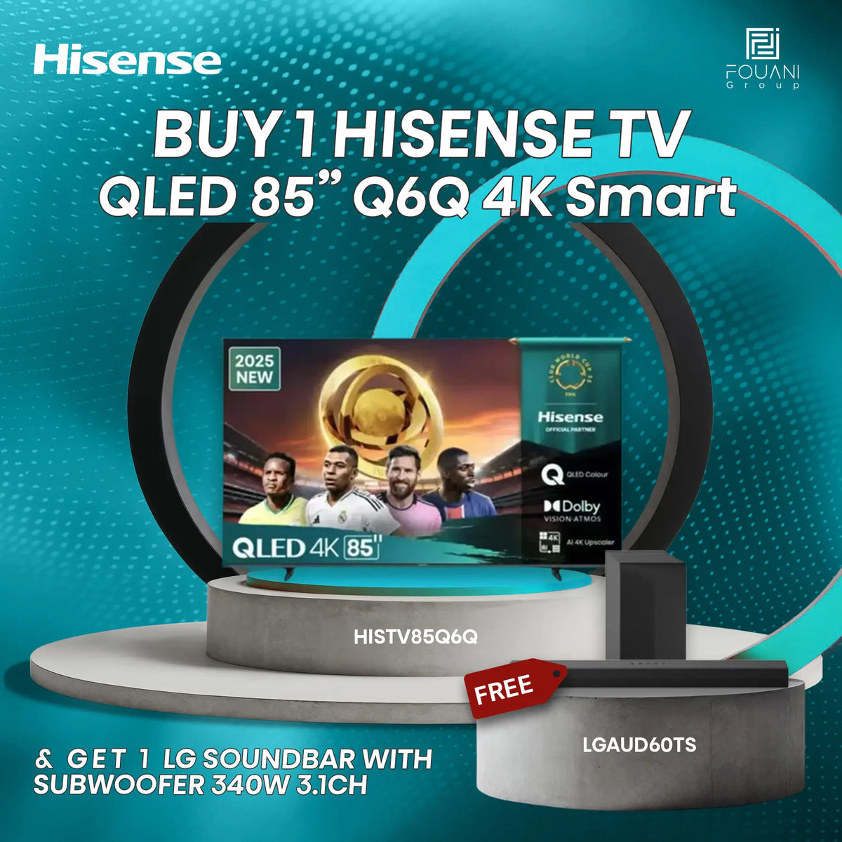 HISENSE TV 85Q6Q 85 inch QLED