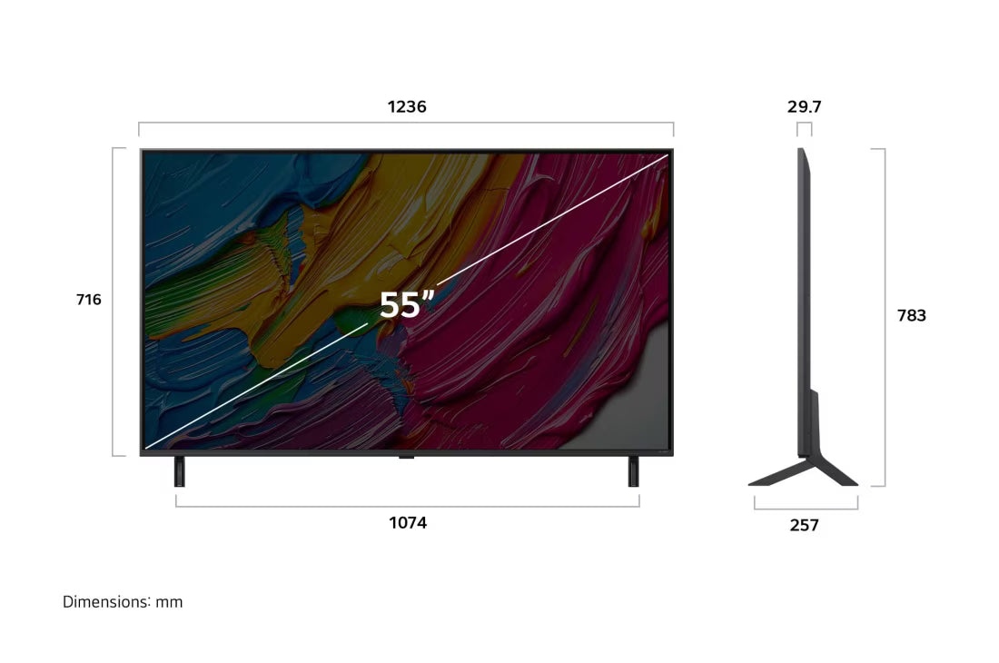 LG TV55QNED80A6A 55 inch QNED AI PROCESSOR 4 K
