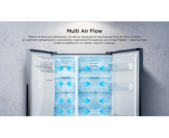 Hisense Side by Side 535L Refrigerator 70WS
