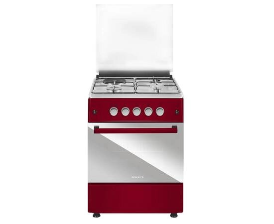 MAXI Gas Cooker 60*60 (3+1) INOX RED