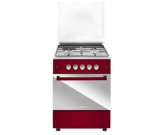 MAXI Gas Cooker 60*60 (3+1) INOX RED