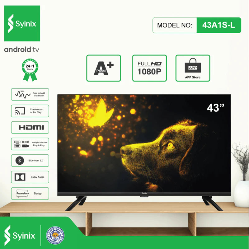 Syinix 43" LED FULL HD ANDROID SMART TV (43A1S-L)