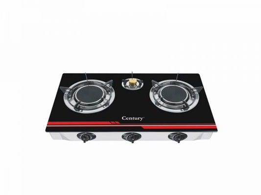 Century Gas Cooker  301B (3 Burner 1 Glass Glass Top)